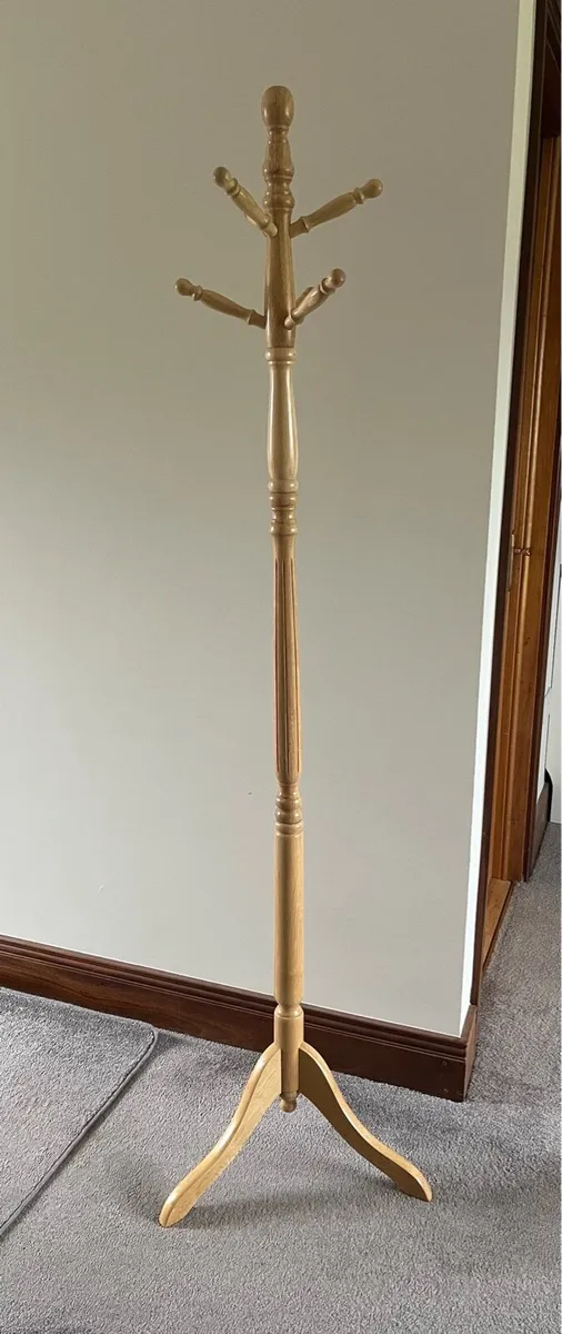 Freestanding Oak Hat & Coat Stand - Image 1