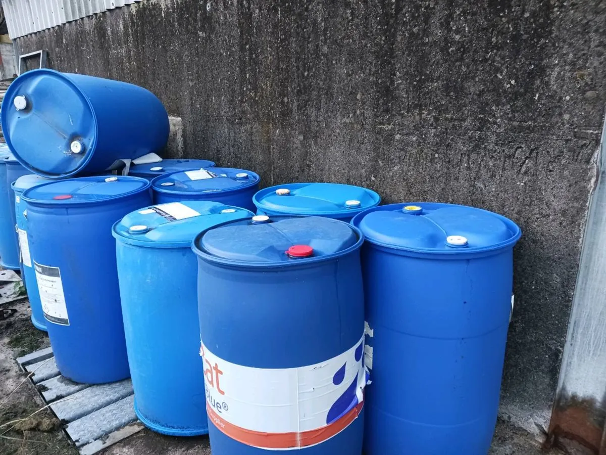 Plastic 200litre Barrels - Image 1