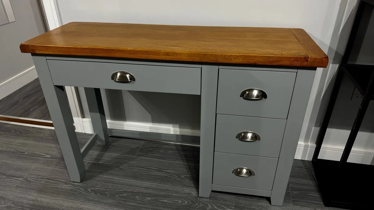 Ex Display Grey Vanity dresser, Like New - Image 3
