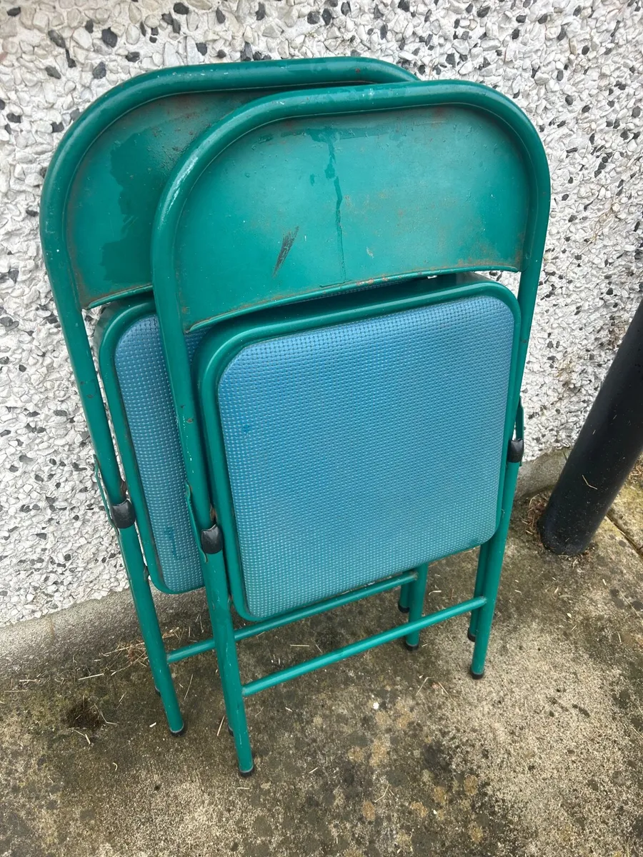 Green Folding Chairs - Image 2