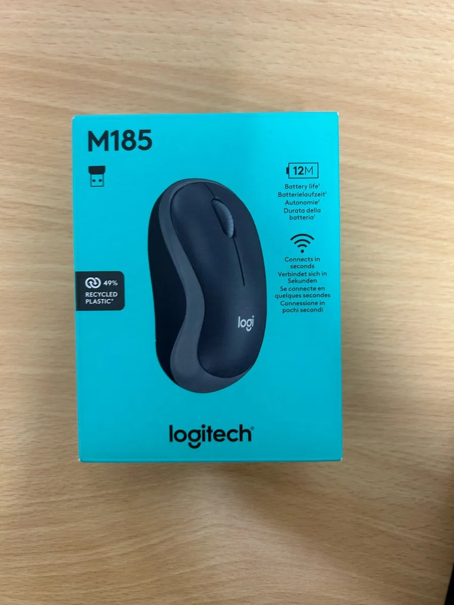 Logitech M185 Wireless Mouse – New in Box - Image 1
