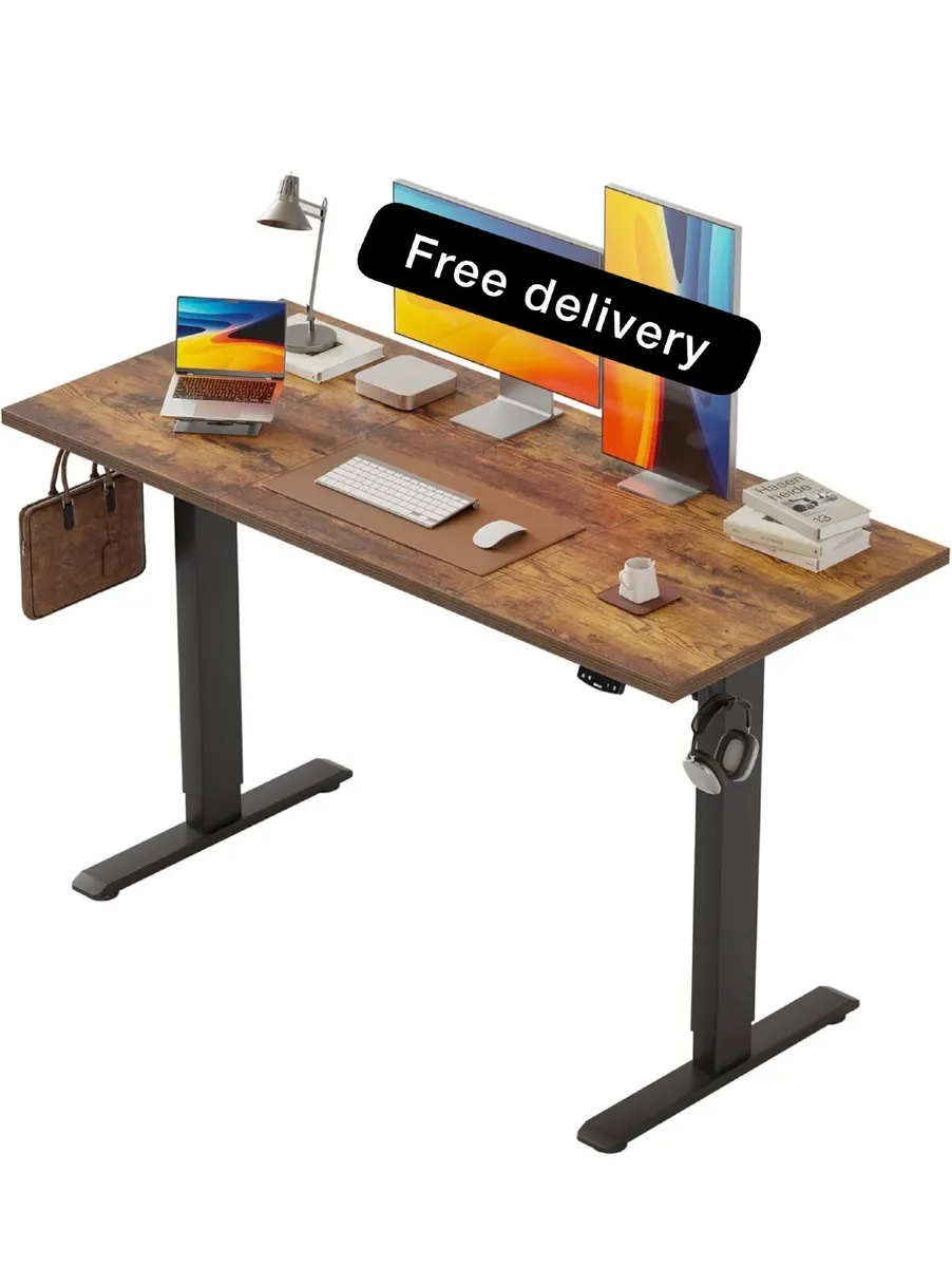 Electric Standing Desk, 2 Memory Buttons, 120x60cm - Image 1