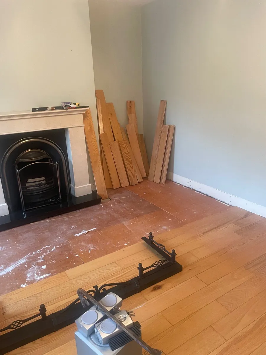 18 sq mts reclaimed solid red oak flooring - Image 3