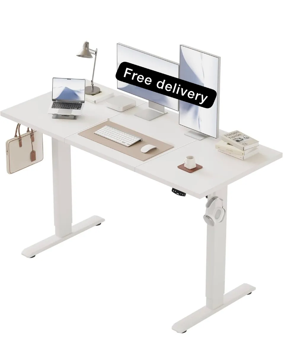 Electric Standing Desk, 2 Memory Buttons, 120x60cm - Image 1