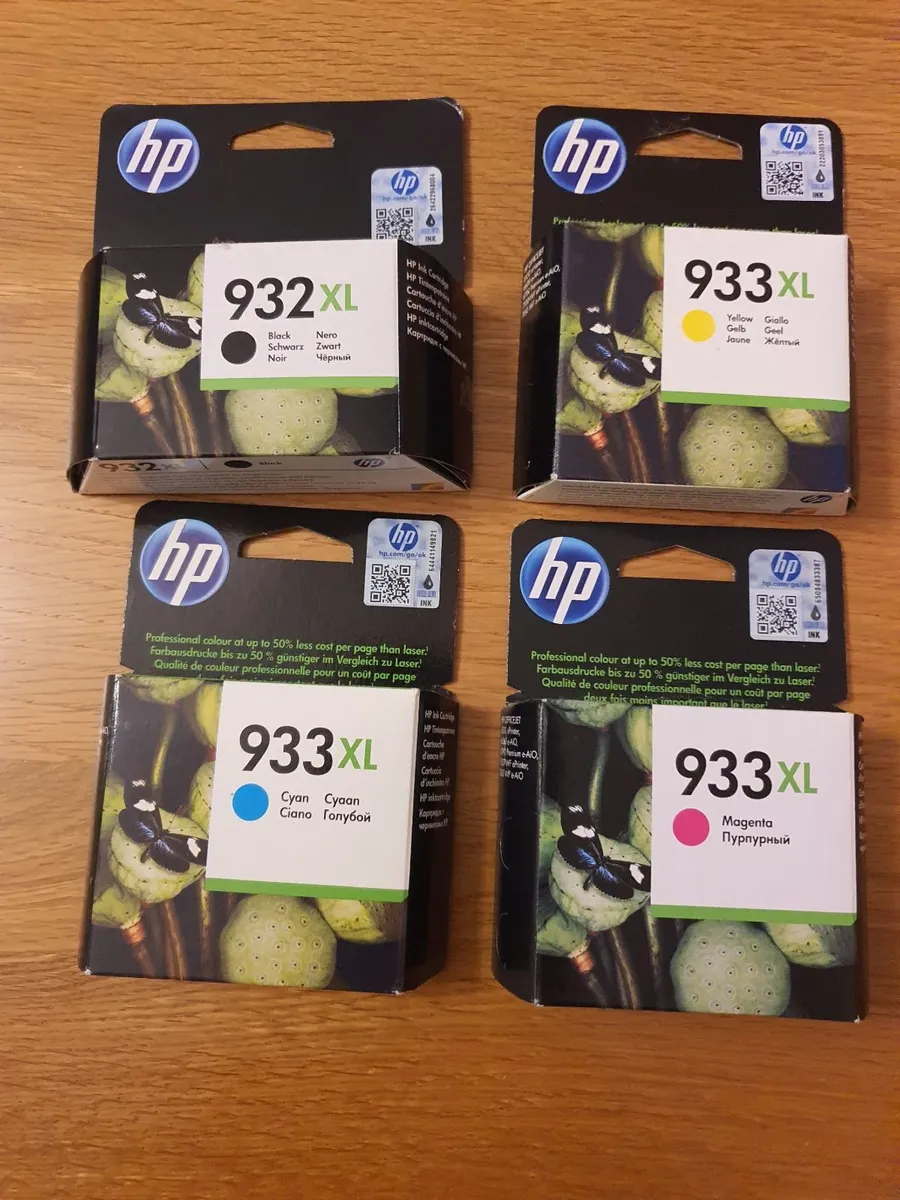 Genuine HP 932XL & 933XL Ink Cartridges, Brand New - Image 1
