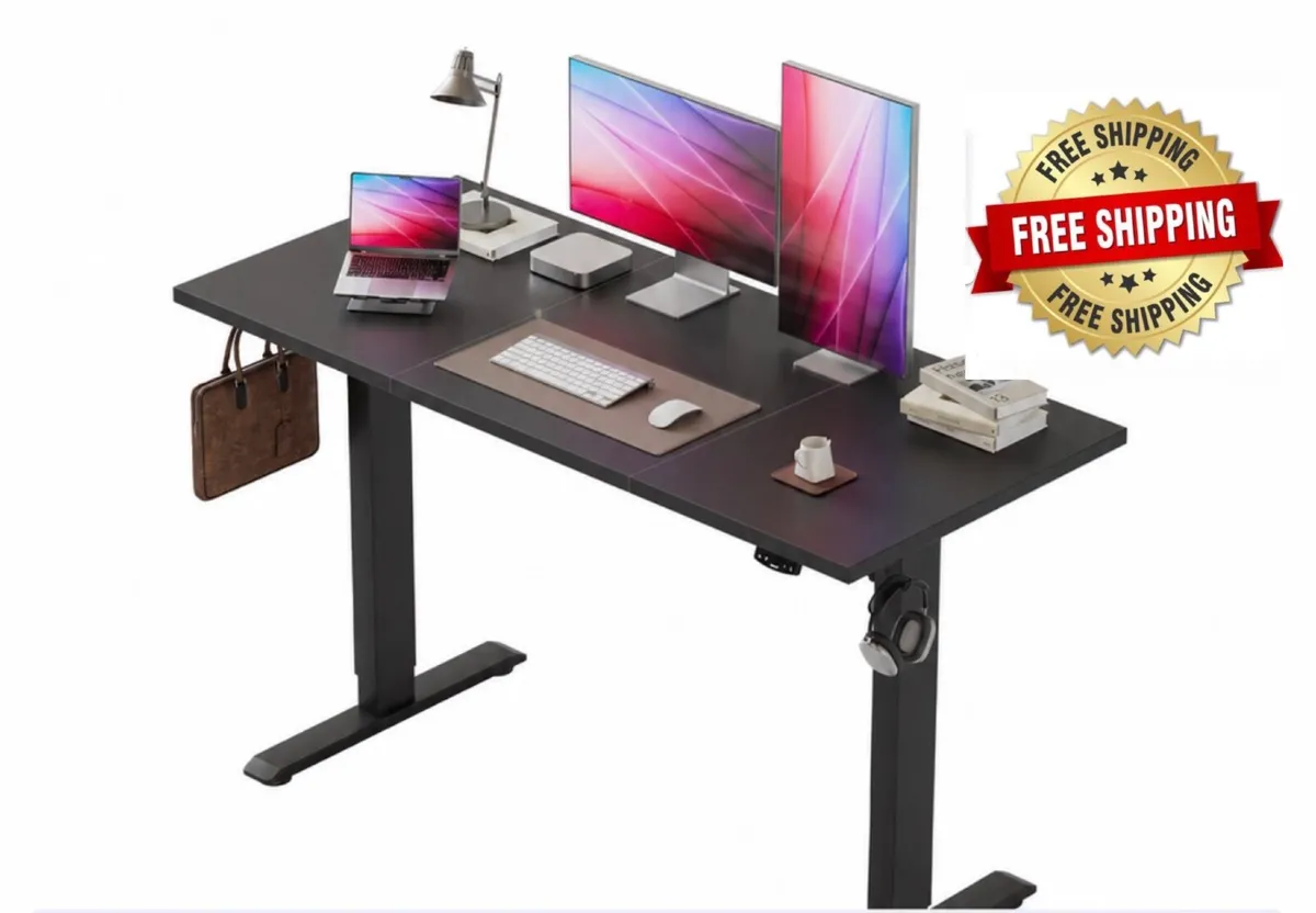 Electric Standing Desk, 2 Memory Buttons, 120x60cm - Image 2