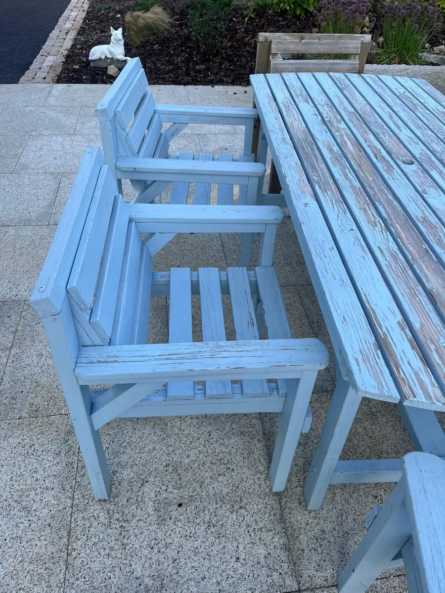 Garden garden table & chairs - Image 1