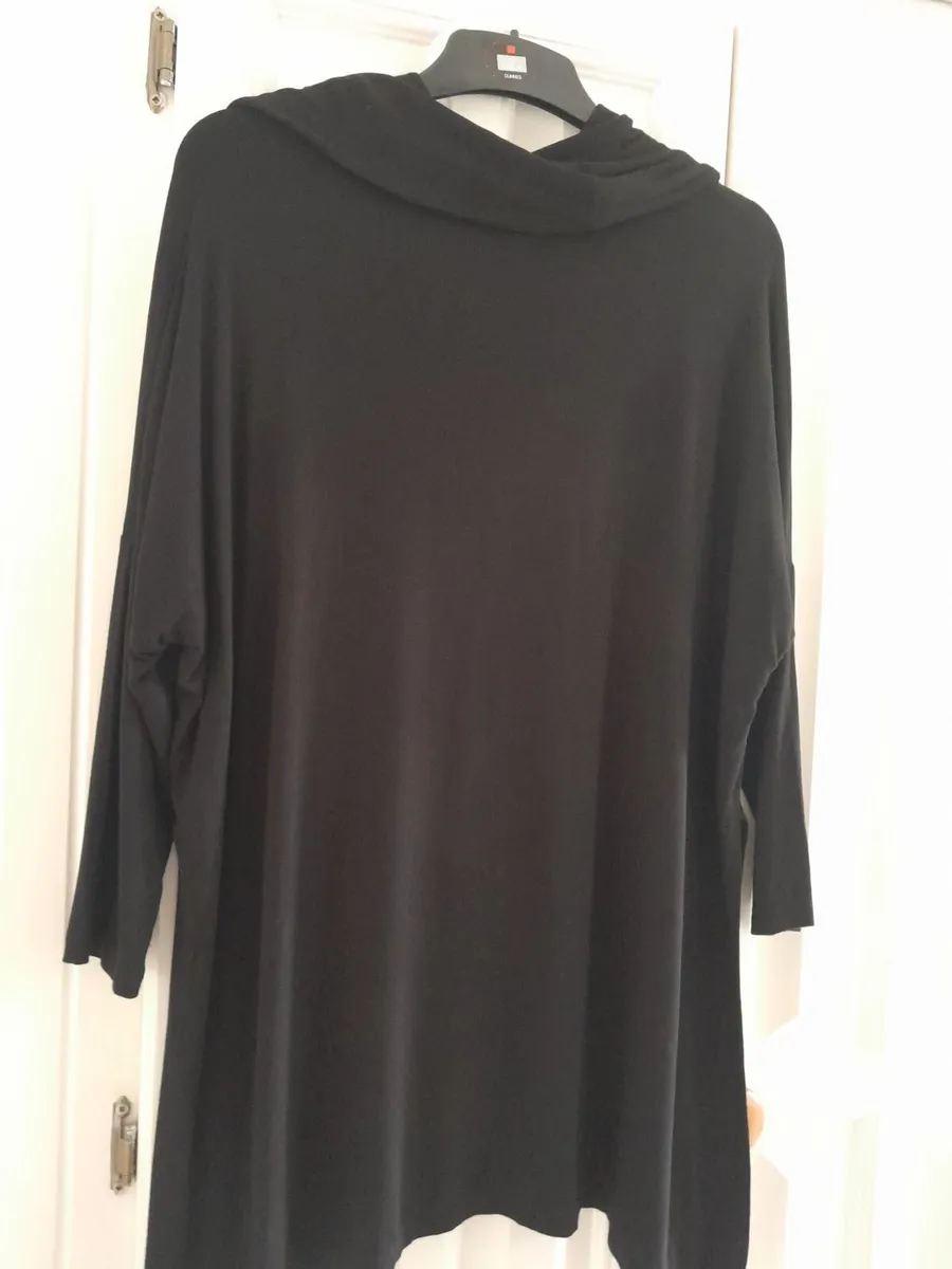 Black Cowl Neck Tunic - Image 2