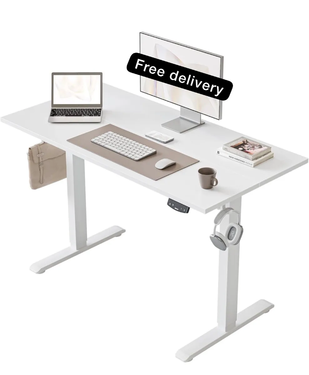 Electric Standing Desk, 2 Memory Buttons, 100x60cm - Image 1