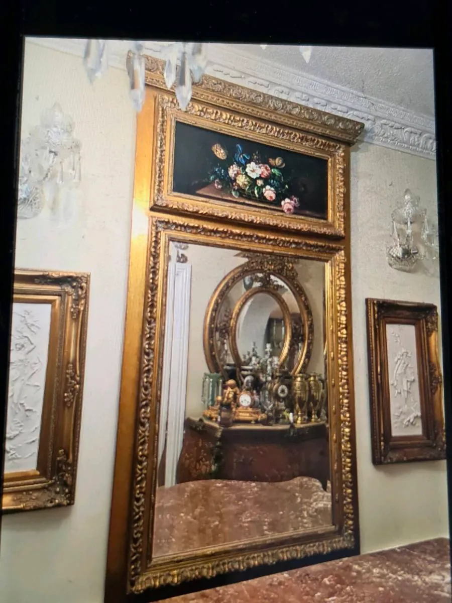 Very large french pier mirror - Image 1