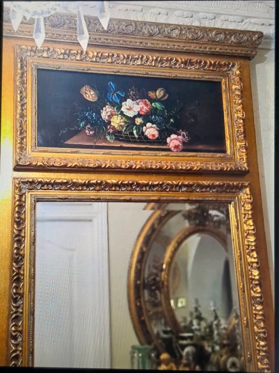 Very large french pier mirror - Image 3