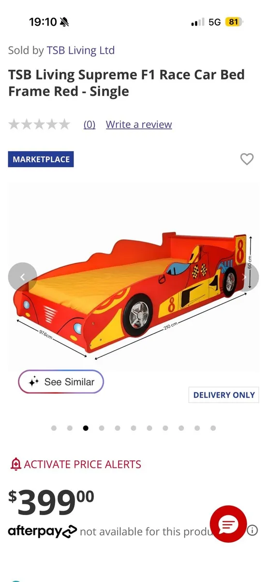 Kids car bed - Image 4