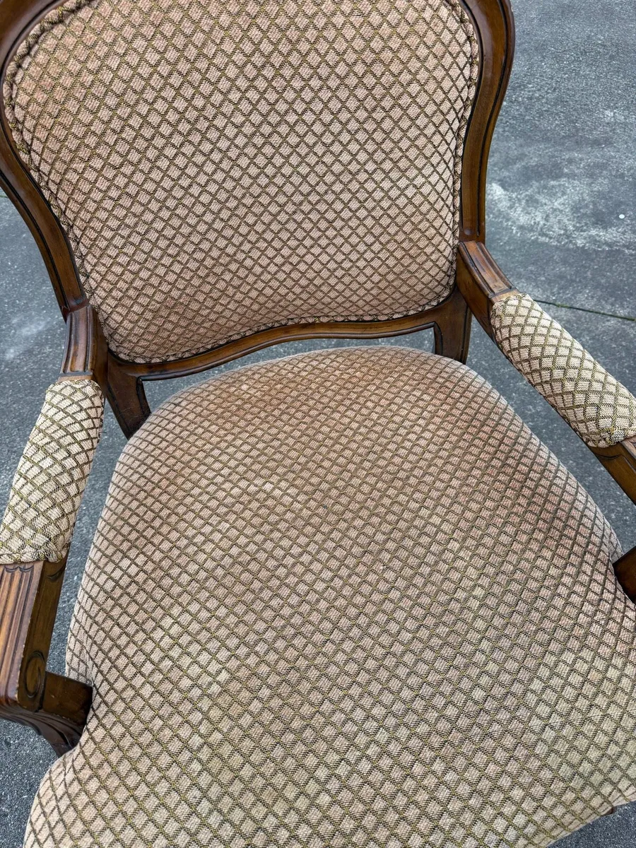 French Louis XV-style armchair - Image 2