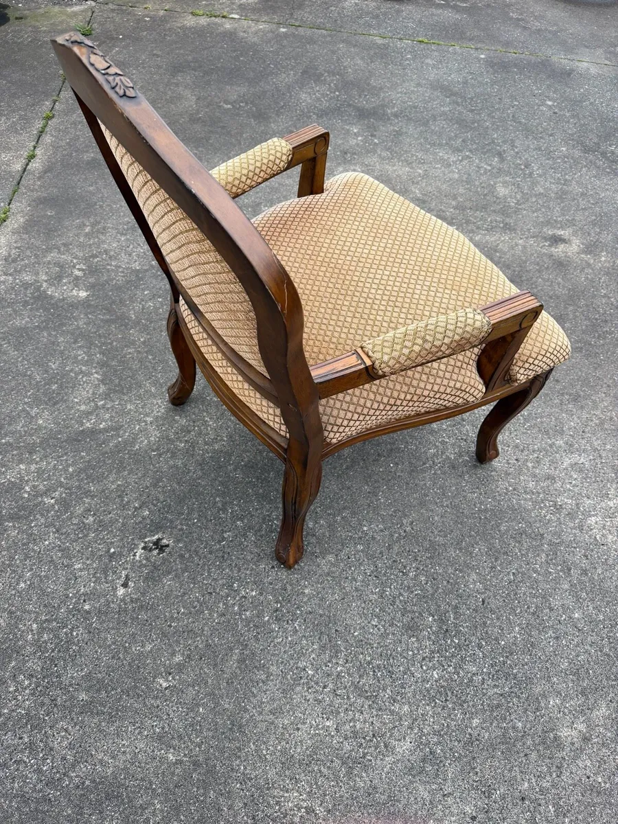 French Louis XV-style armchair - Image 3