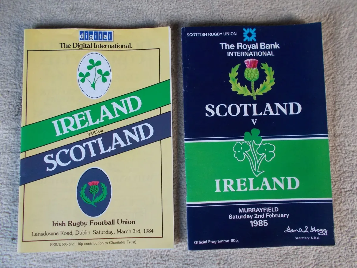 2 Ireland Rugby Programmes & 6 Tickets - Image 2