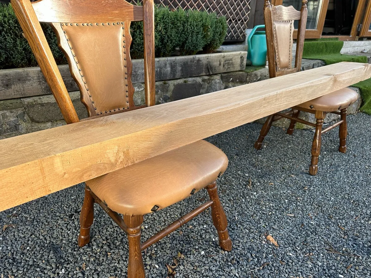 Natural Oak beam/ mantlepiece - Image 4