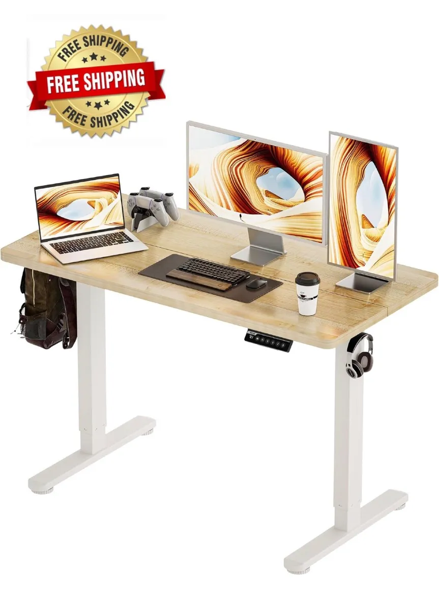 Electric Standing Desk 120x60cm Gaming Desk 3 Memo - Image 1