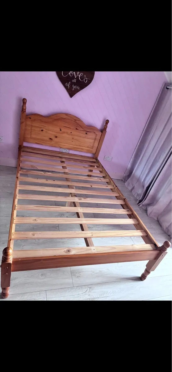 4foot pine bed - Image 1