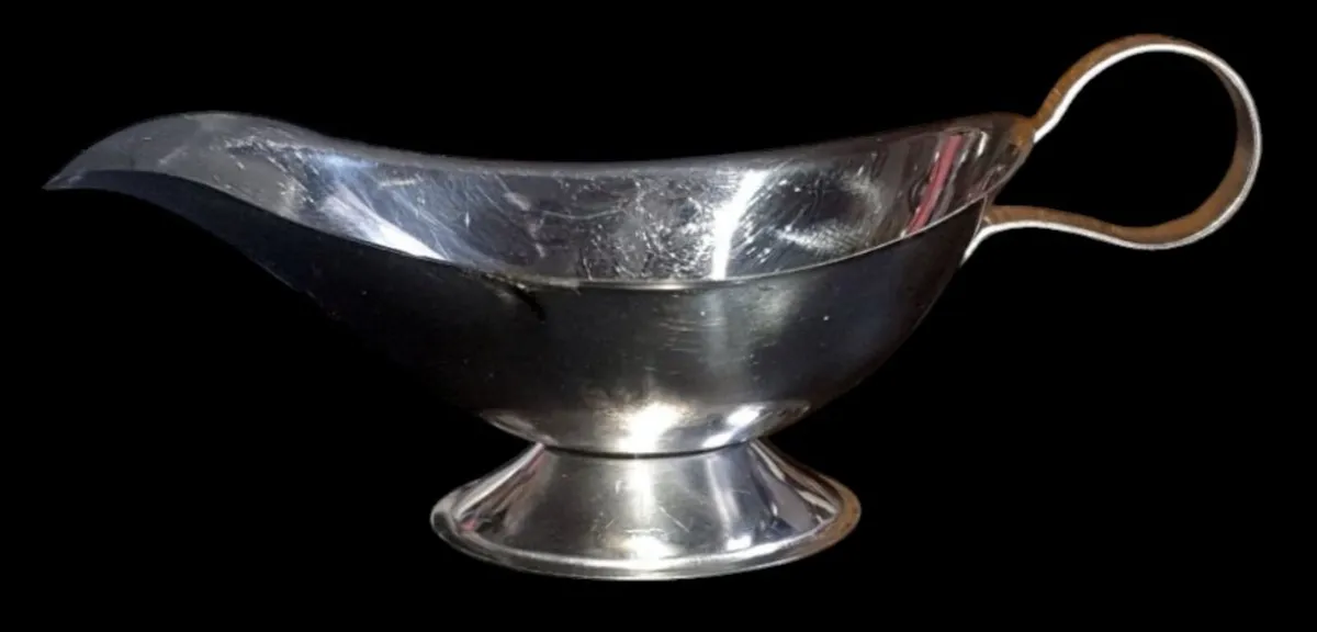Vintage Harrods Stainless Steel Gravy/Sauce Boat - Image 1