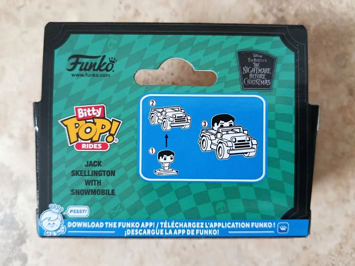 Funko Bitty Pop Jack Skellington with Snowmobile - Image 2