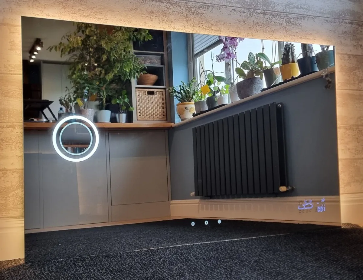 LED Bathroom Mirror 150x90cm Touch Antifog - Image 3
