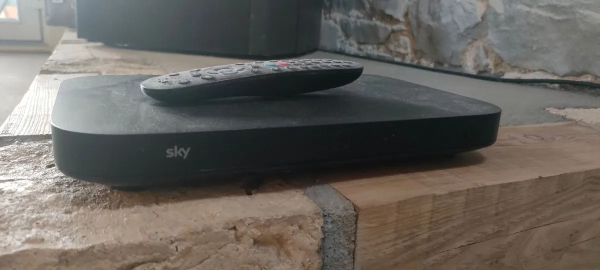Sky Q box and remote control