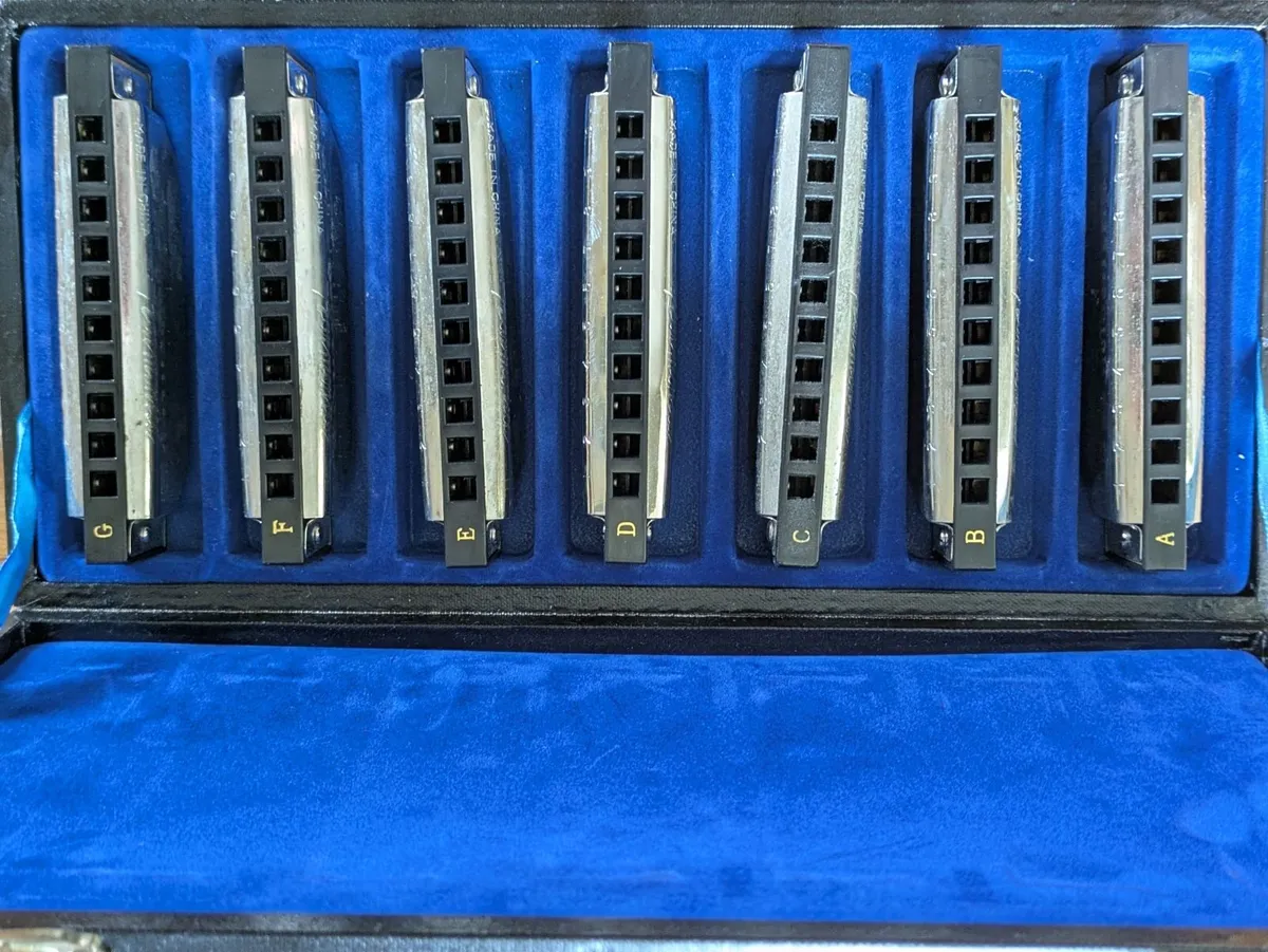 Golden Cup 7-Piece Harmonica Set - Image 3