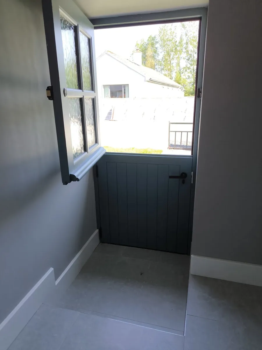 Irish Made Solid Hardwood Cottage Half Doors - Image 1