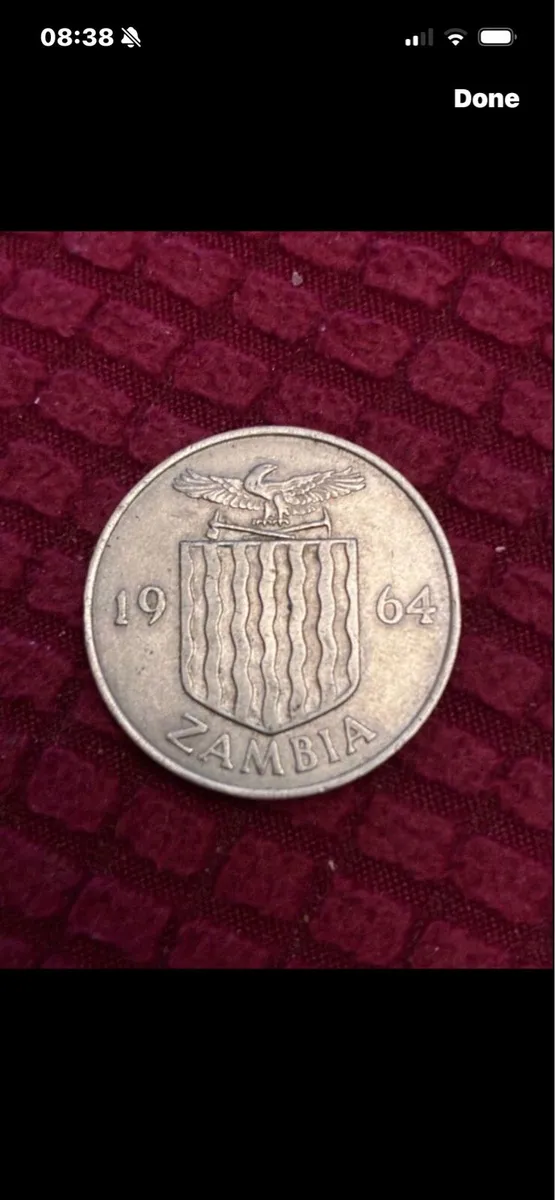 1964 Zambia Two Shilling Coin - Image 1