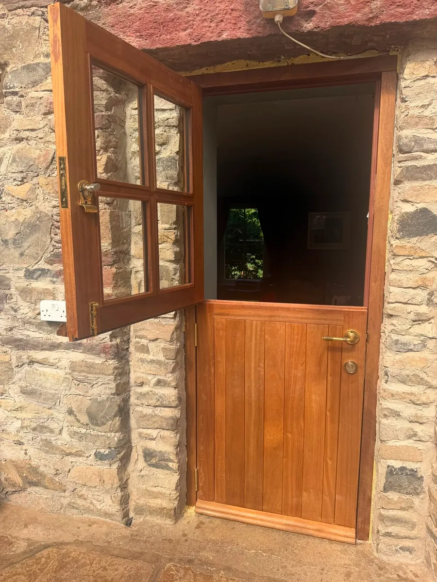 Irish Made Solid Hardwood Cottage Half Doors - Image 1