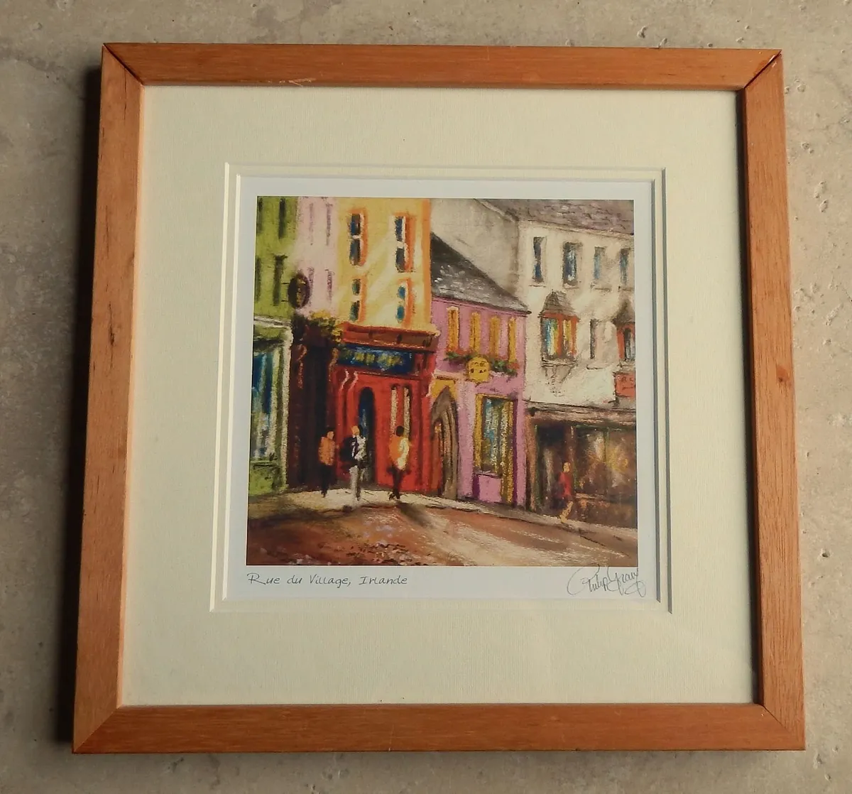 Signed Philip Gray Print ‘Rue de Village Irelande’ - Image 1