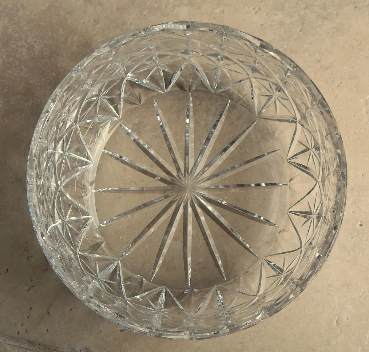 Large Cut Crystal Bowl - Image 4