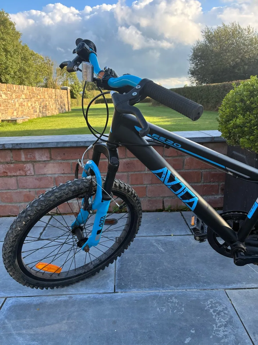 Boys 20” Avoca FS20 Mountain Bike in Black & Blue. - Image 1