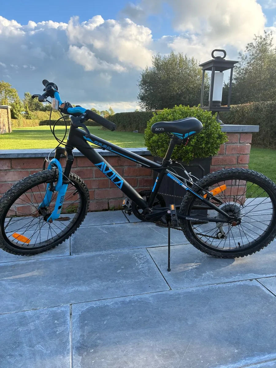 Boys 20” Avoca FS20 Mountain Bike in Black & Blue. - Image 2