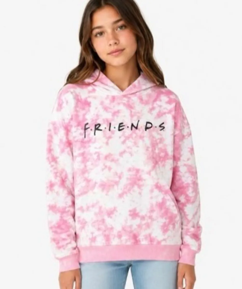 Official Friends TV Show pink and white tie-dye ho - Image 1