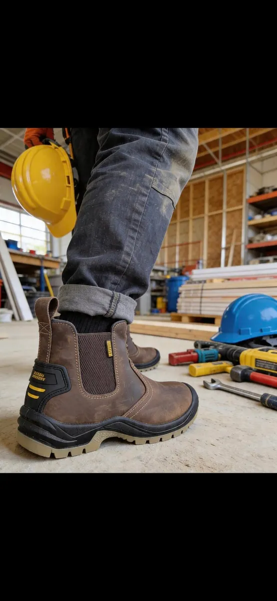 Buffalo safety S3 slip-on boots all sizes - Image 3