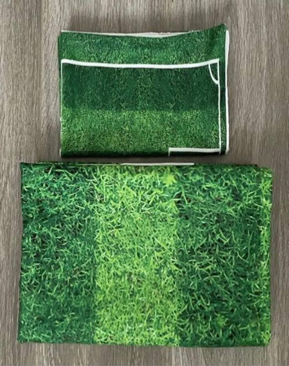 Football Pitch Single Duvet Cover & Pillowcase  Pl - Image 2