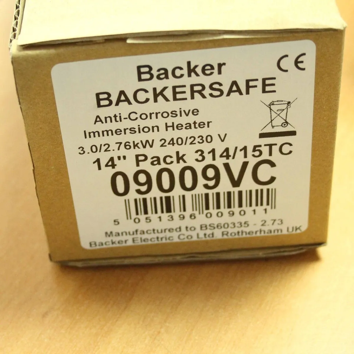 Tank Water Heater Backersafe 14 INCH Immersion Hea - Image 2