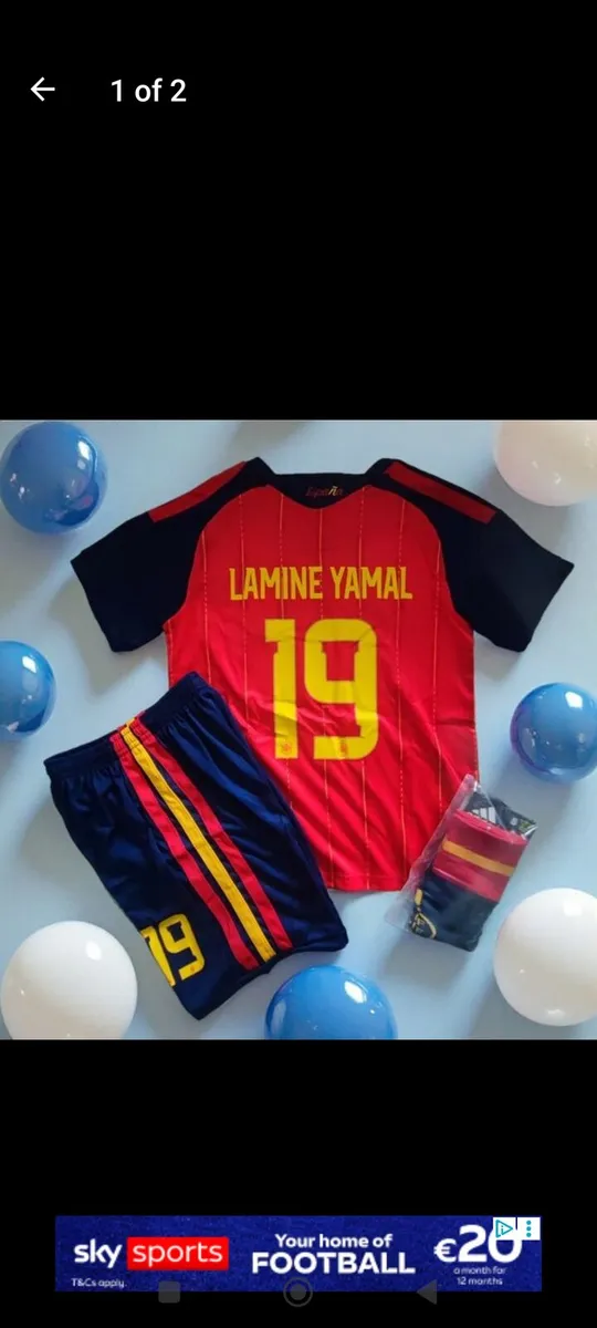 SPAIN ( LAMINE YAMAL 19)KIDS KIT, 7/8,8/9, 10/11 . - Image 1