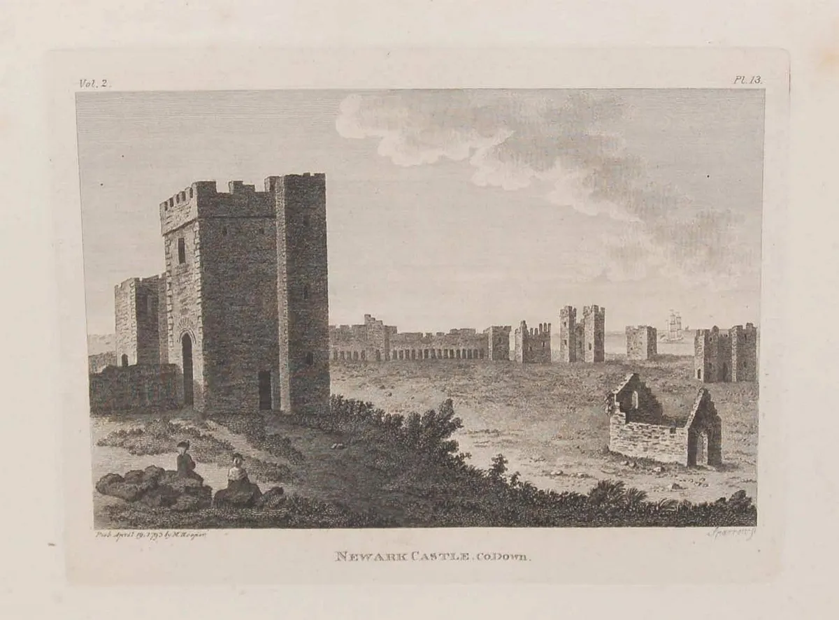 1797 Engraving Newark Castle Co Down - Image 2