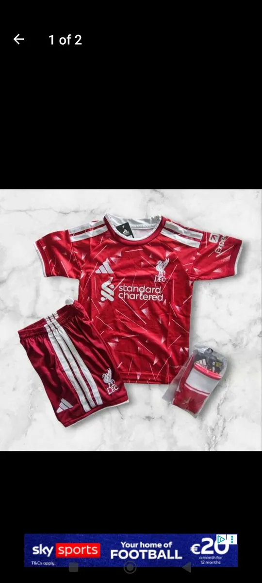 LIVERPOOL 26/27 KIDS KIT, 4/5,5/6,10/11,12/13 YRS - Image 1