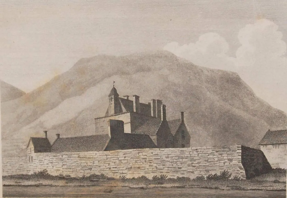 1797 Engraving Newcastle Castle Down - Image 1