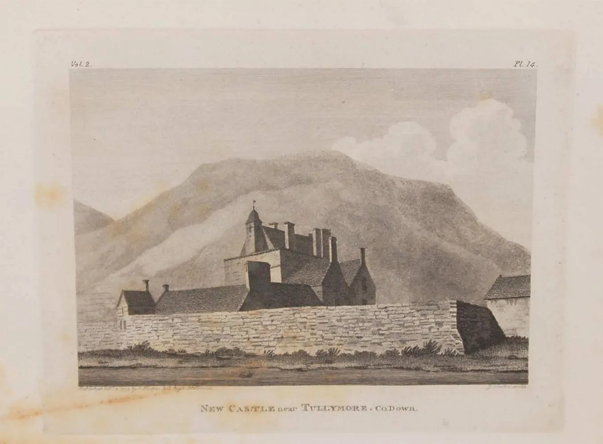 1797 Engraving Newcastle Castle Down - Image 2
