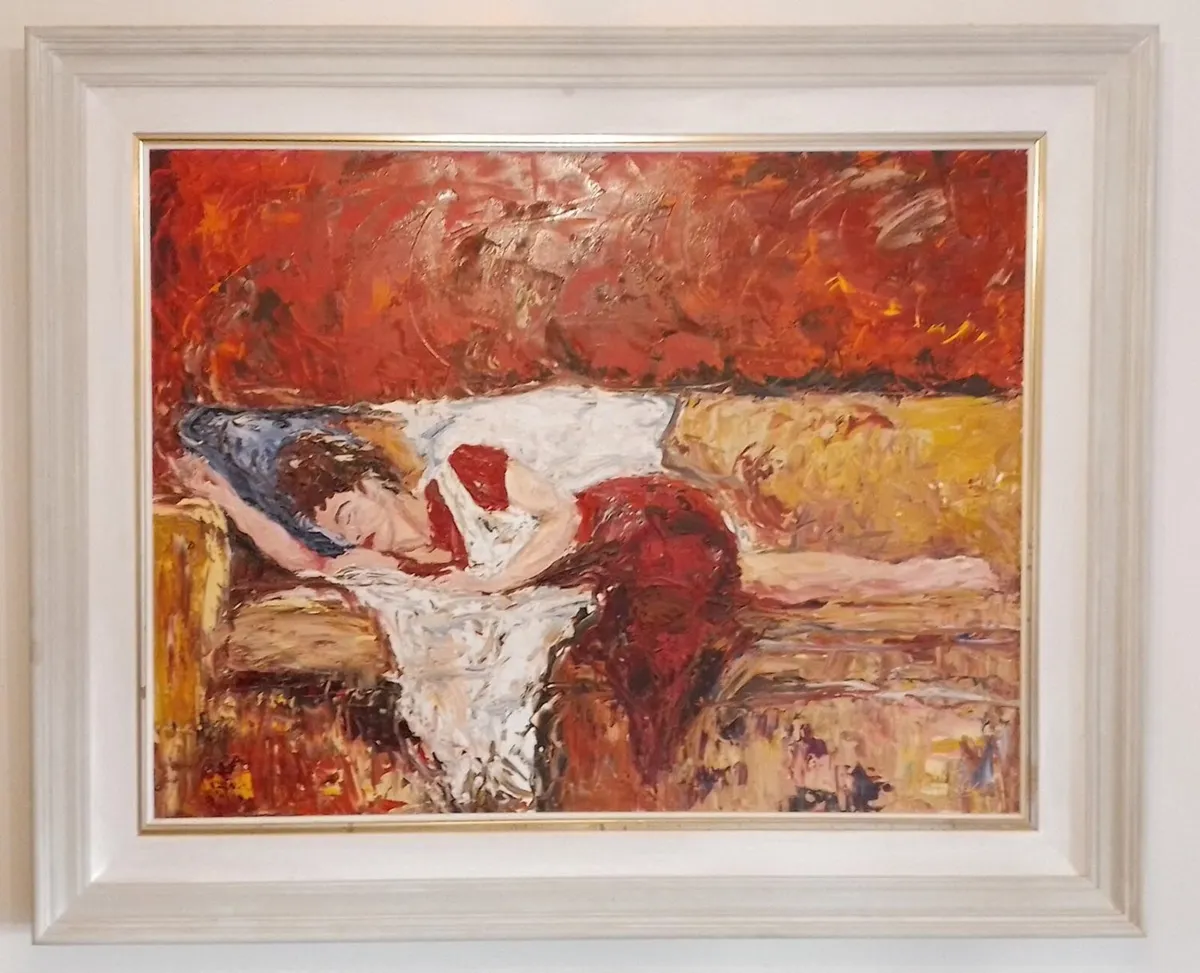 Declan Marry Silent Moments Large Oil Painting - Image 1
