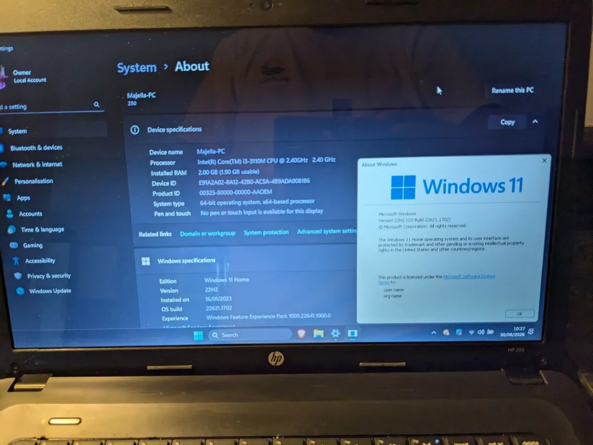 HP 250 G1 Laptop - Image 1