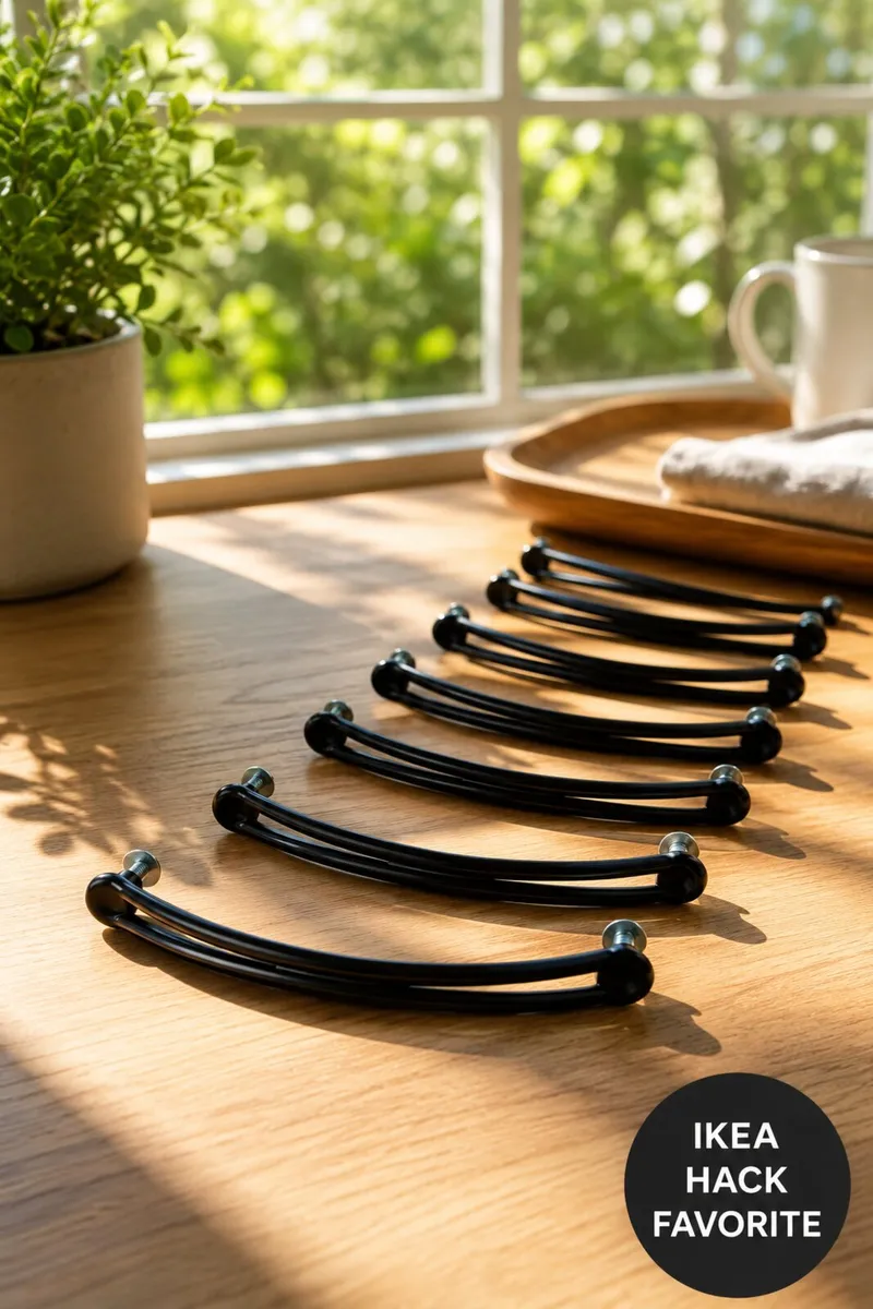 IKEA Songesand Black Handles – Set of 6