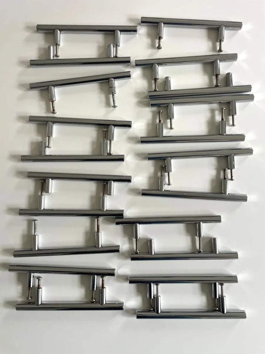 Inox T-Bar Kitchen Cabinet Door Handles x 21 unit - Image 1