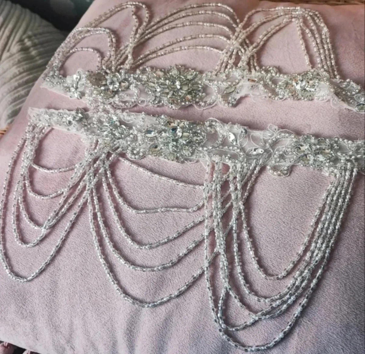 Edel Tuite Bridal Crystal Beaded Shoulder Drapes – - Image 2