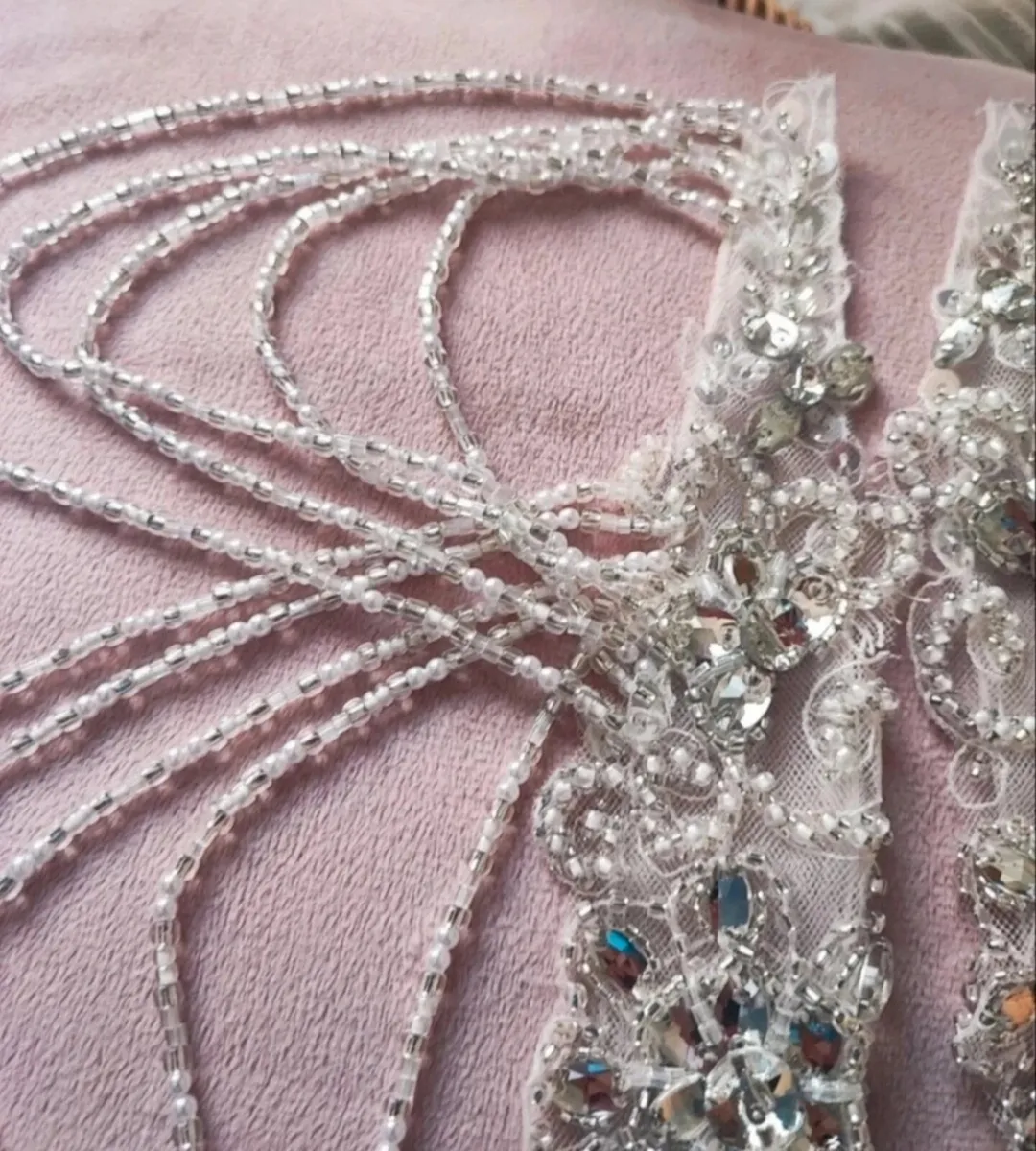 Edel Tuite Bridal Crystal Beaded Shoulder Drapes – - Image 3