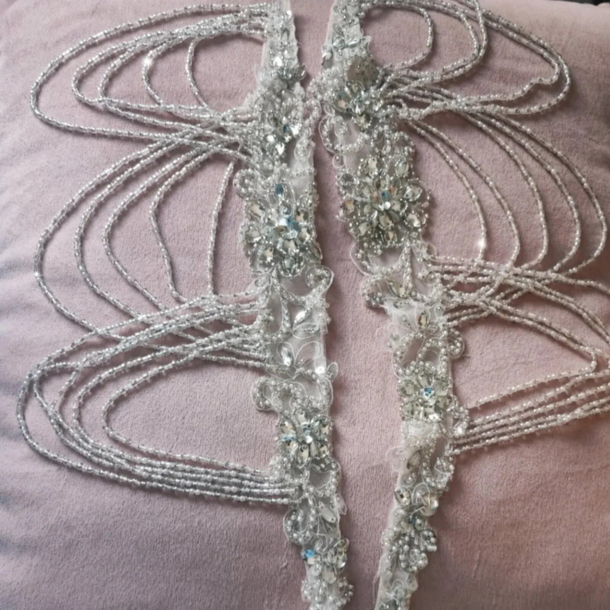 Edel Tuite Bridal Crystal Beaded Shoulder Drapes – - Image 1